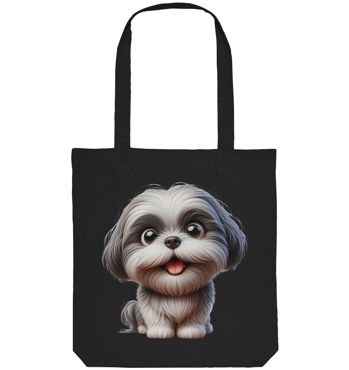 Shih Tzu Cartoon Dog - personalisierbar - Organic Tote-Bag