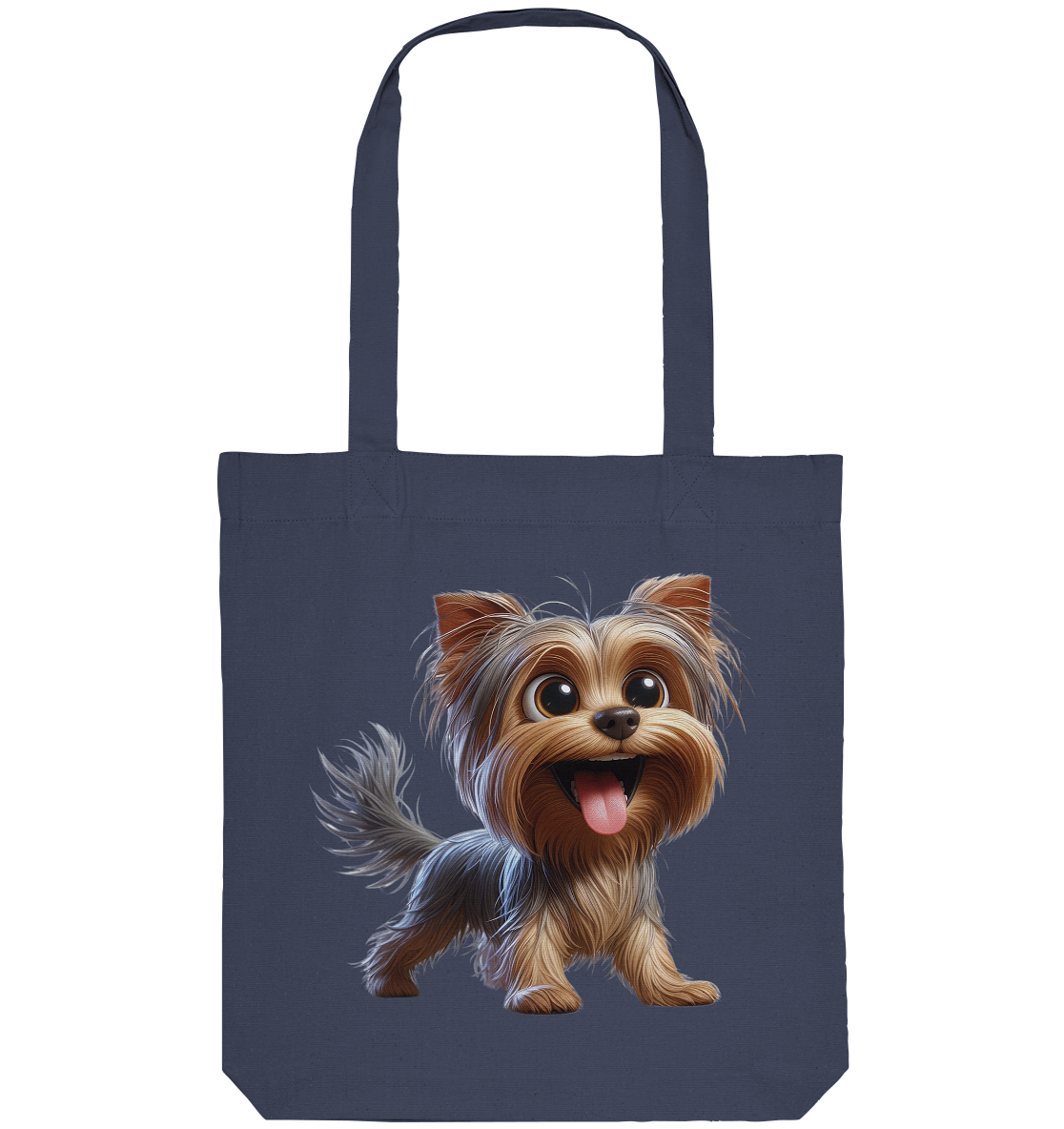 Yorkshire Terrier Cartoon - personalisierbar - Organic Tote-Bag