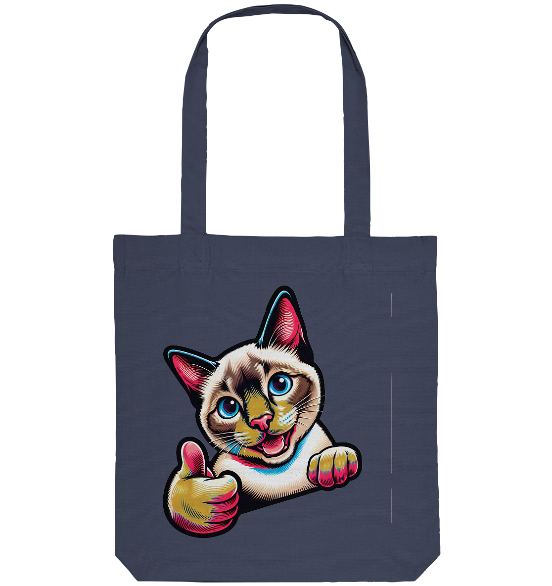 Siamkatze Pop Art - personalisierbar - Organic Tote-Bag