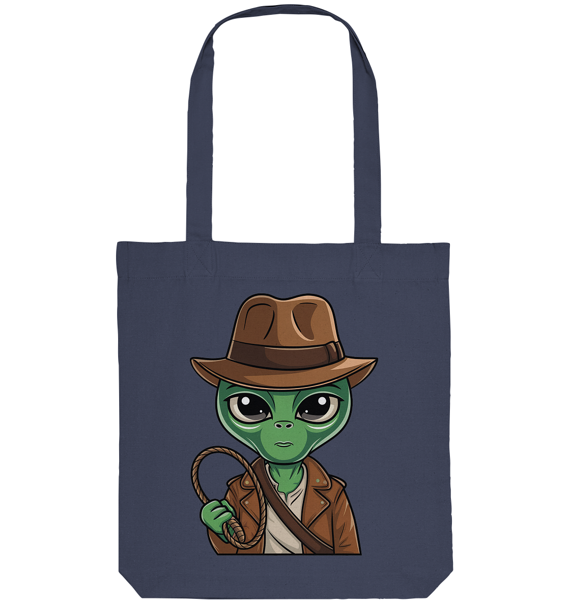 Alien Abenteurer Cartoon - Organic Tote-Bag
