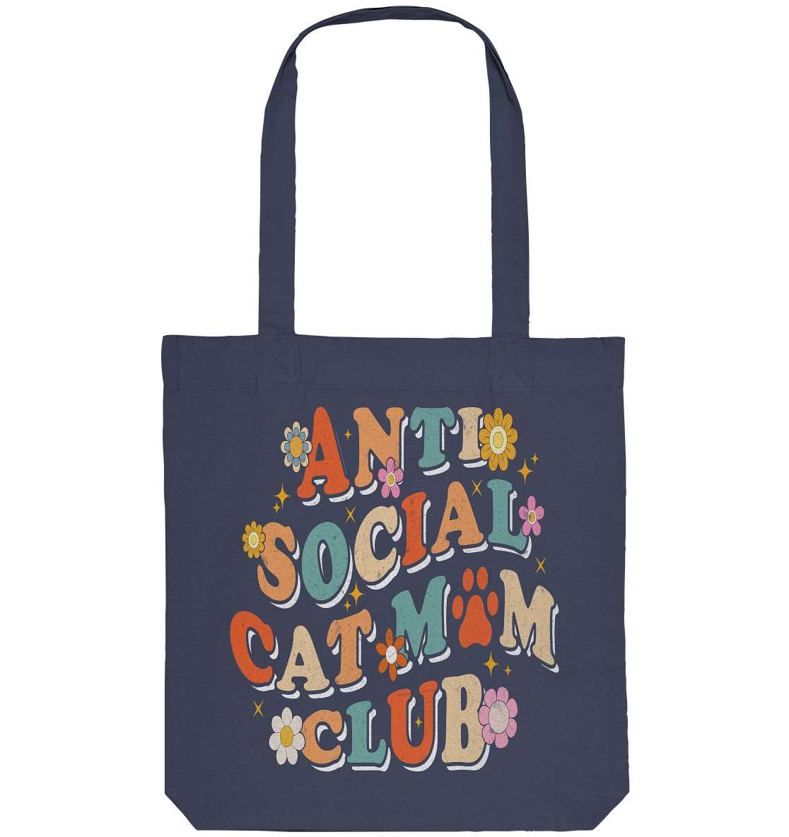 Anti Social Cat Mum Club - Organic Tote-Bag