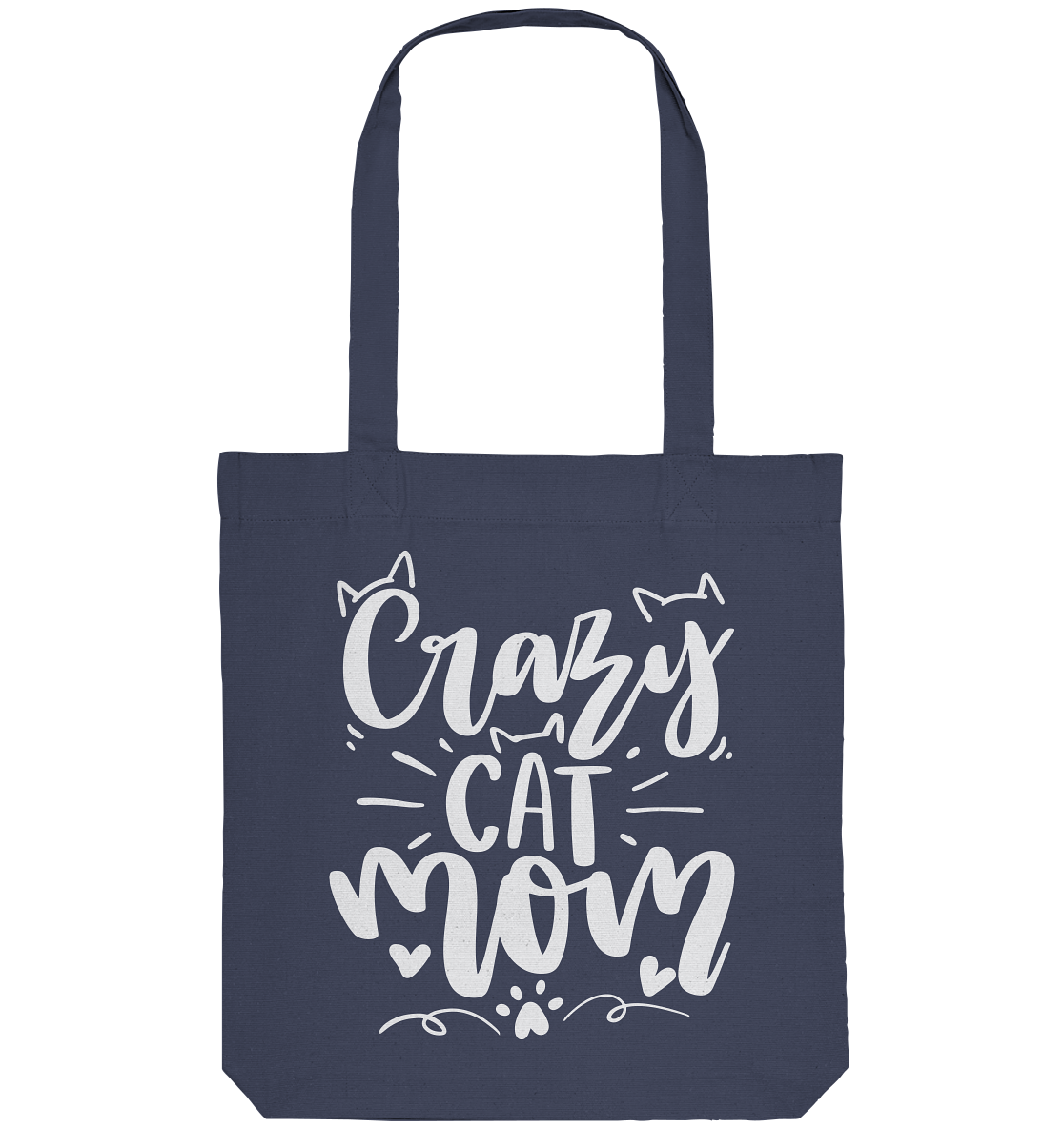 Crazy cat Mom - Organic Tote-Bag