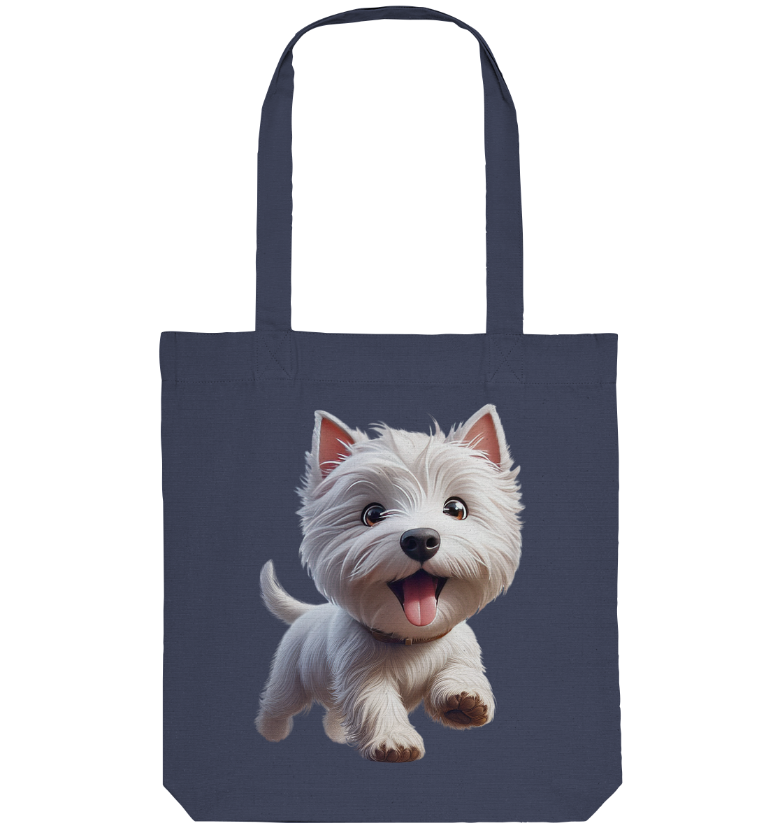 West Highland Terrier Catoon - personalisierbar - Organic Tote-Bag