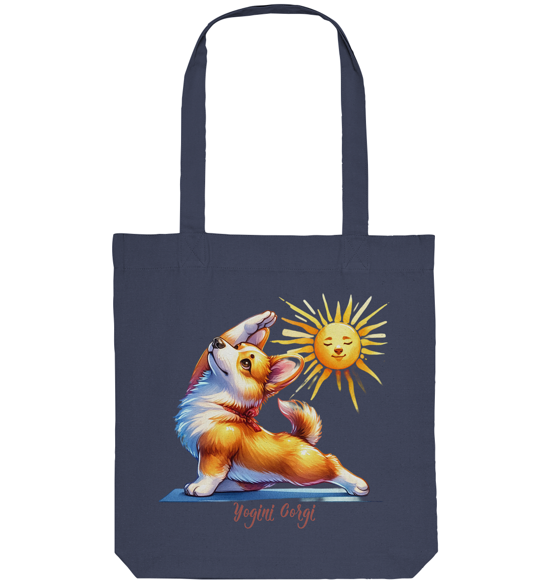 Yoga Corgi Hund yogini Gorgi - personalisierbar - Organic Tote-Bag