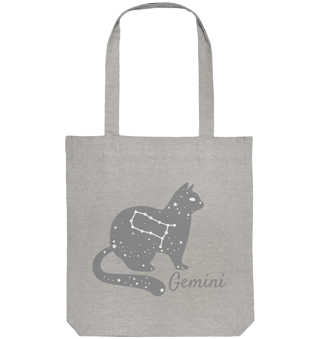 Sternzeichen Katze Zwilling - personalisierbar - Organic Tote-Bag