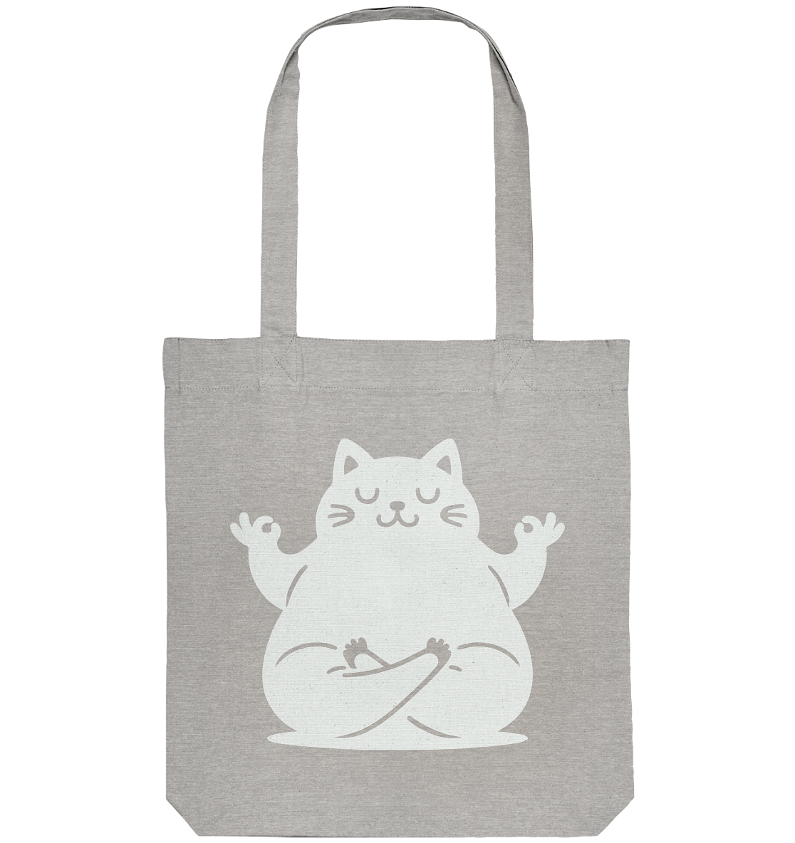 Lustige Yoga Katze - personalisierbar - Organic Tote-Bag