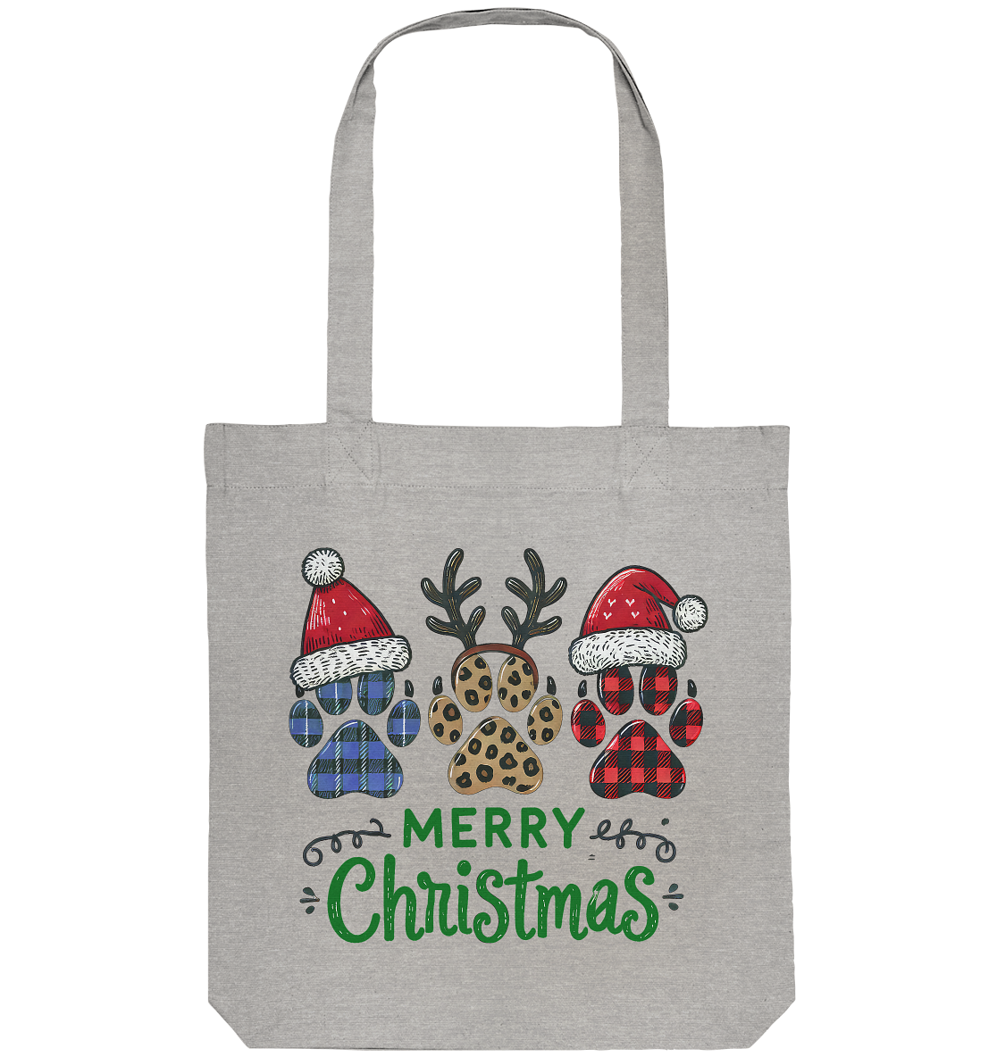 Paw Merry Christmas  - Organic Tote-Bag