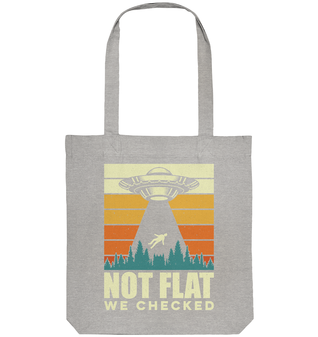 Erde - Not Flat we checked  - Organic Tote-Bag