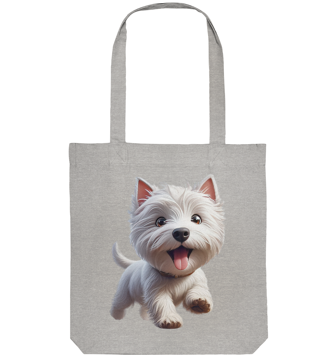 West Highland Terrier Catoon - personalisierbar - Organic Tote-Bag