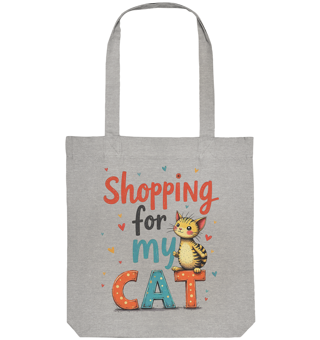Shopping for my cat - Organic Tote-Bag