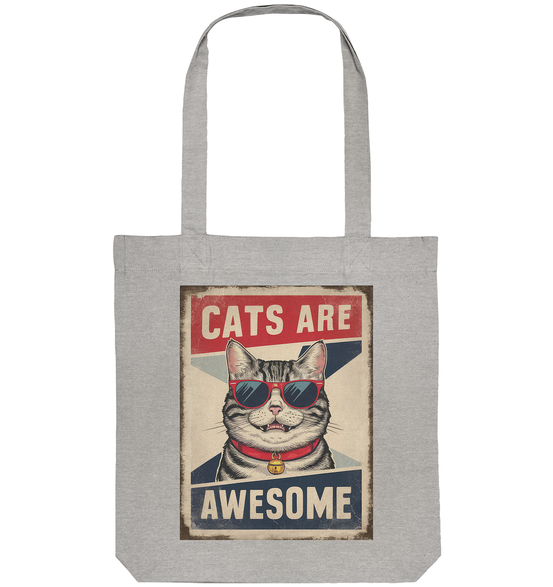 Cats are Awesome Katzen  - Organic Tote-Bag
