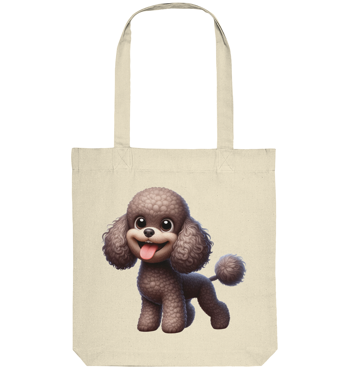 Pudel Comic - personalisierbar - Organic Tote-Bag