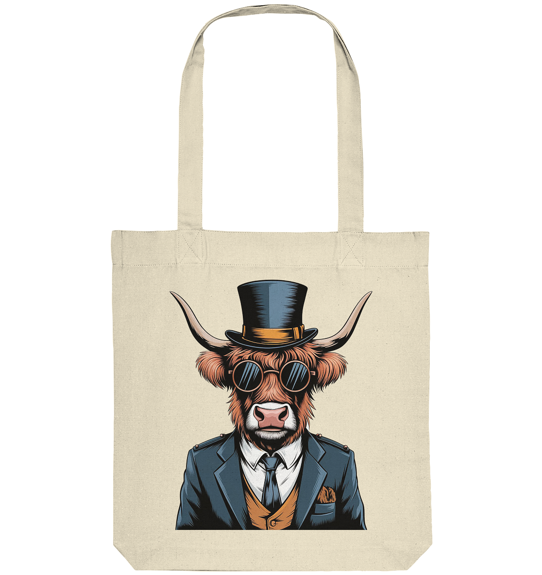 Highland Cow Steampunk - Organic Tote-Bag