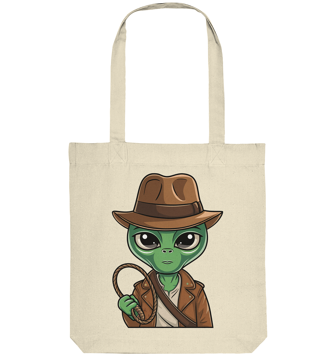 Alien Abenteurer Cartoon - Organic Tote-Bag