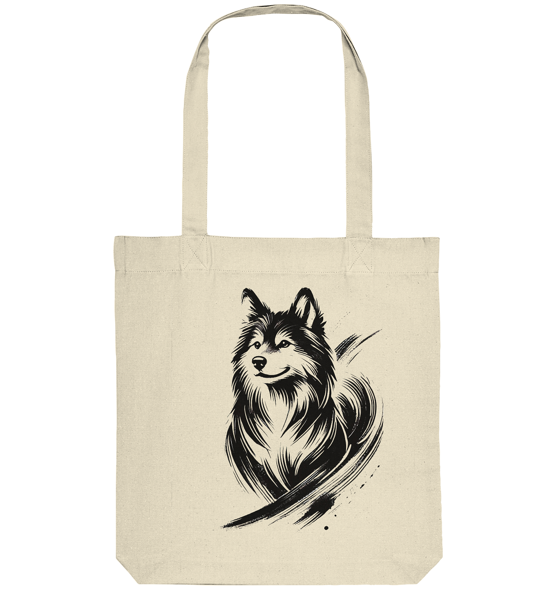 Hunde Pinsel Illustration  - Organic Tote-Bag