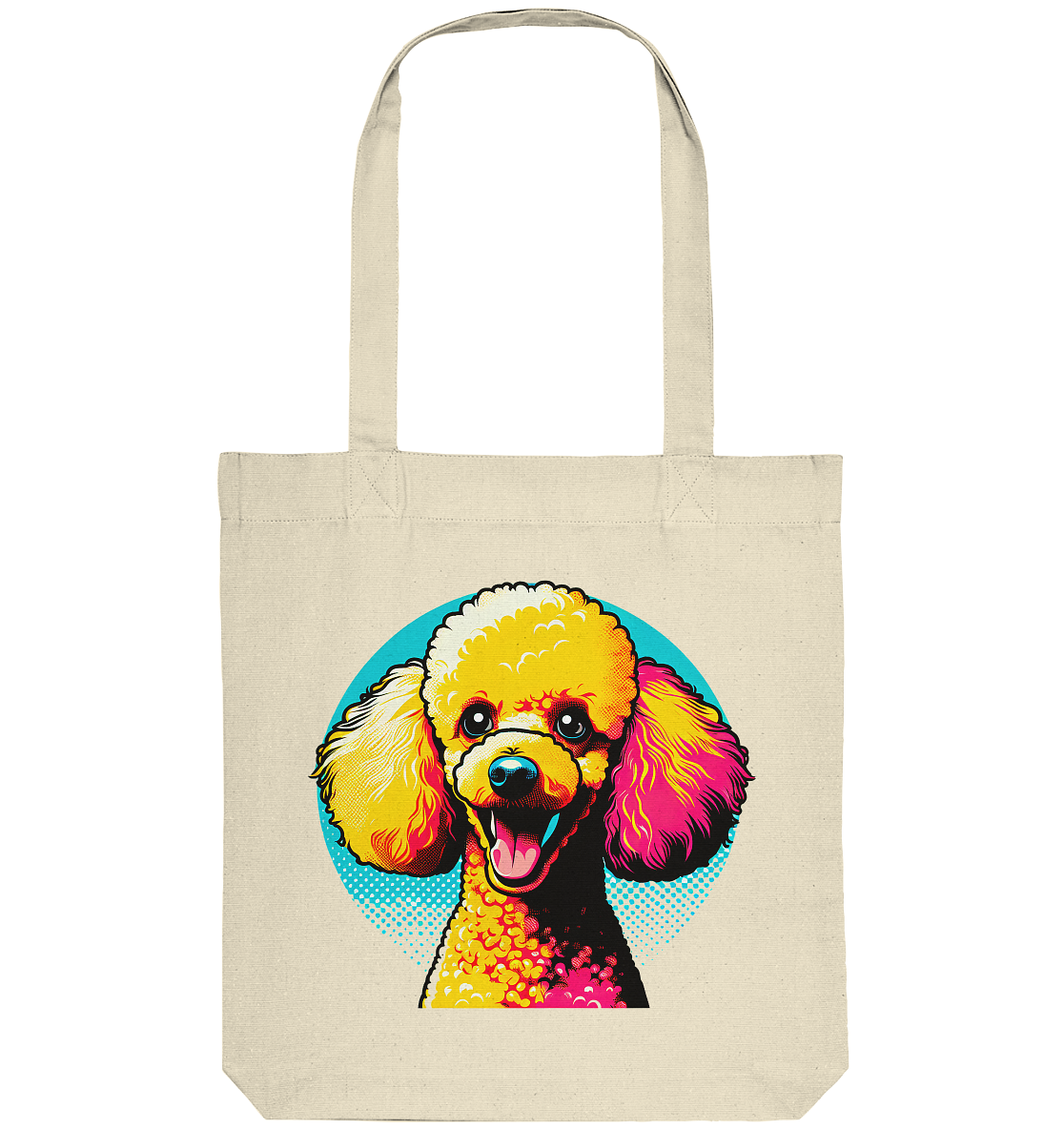 Pudel Pop Art - personalisierbar - Organic Tote-Bag