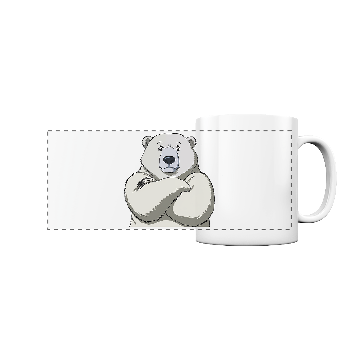 Cooler Eisbär - Panorama Tasse