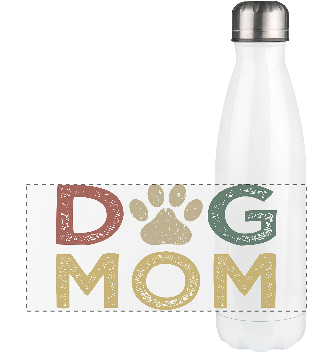 Dog Mum - personalisierbar - Panorama Thermoflasche 500ml