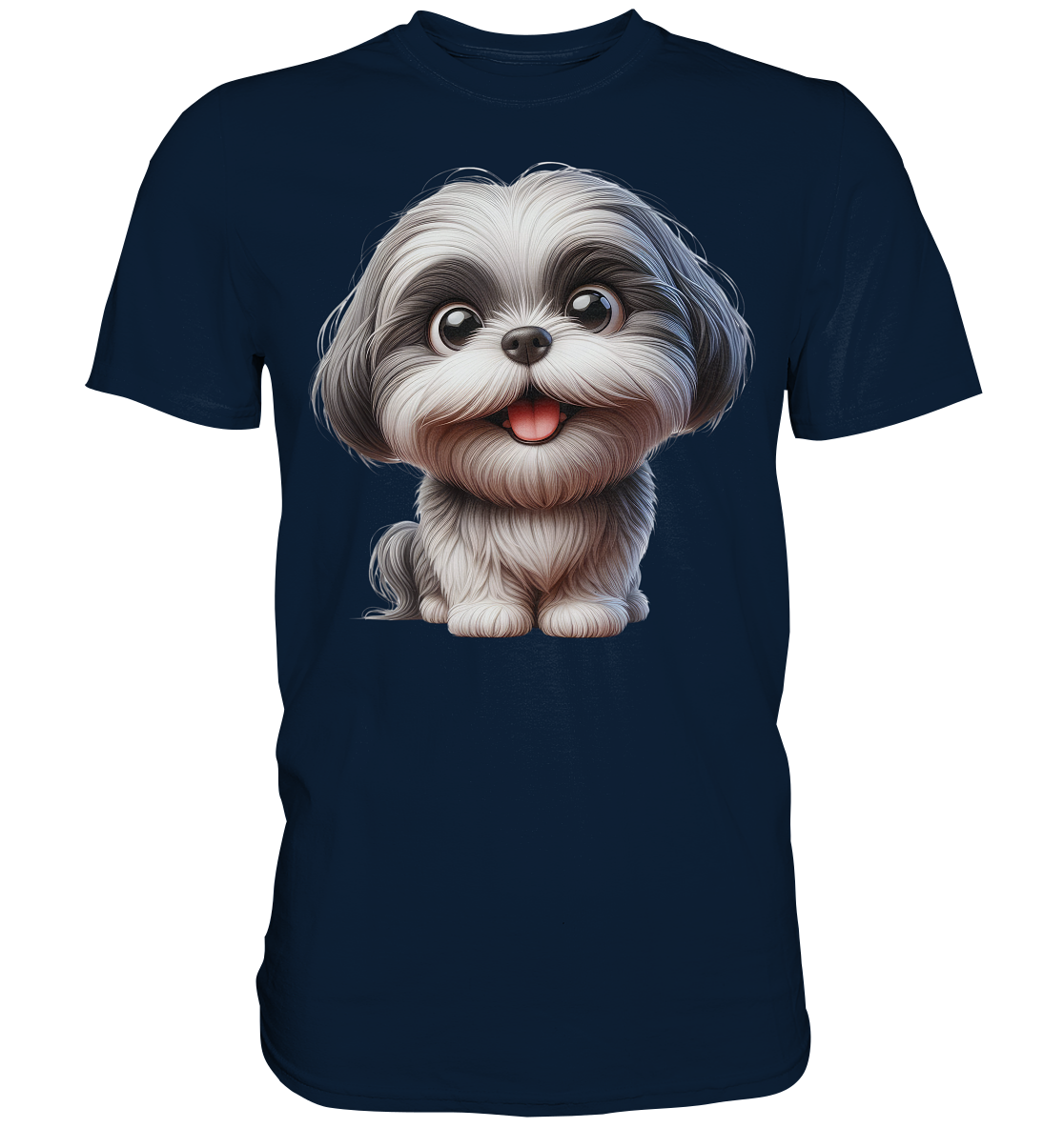 Shih Tzu Cartoon Dog - personalisierbar - Premium Shirt