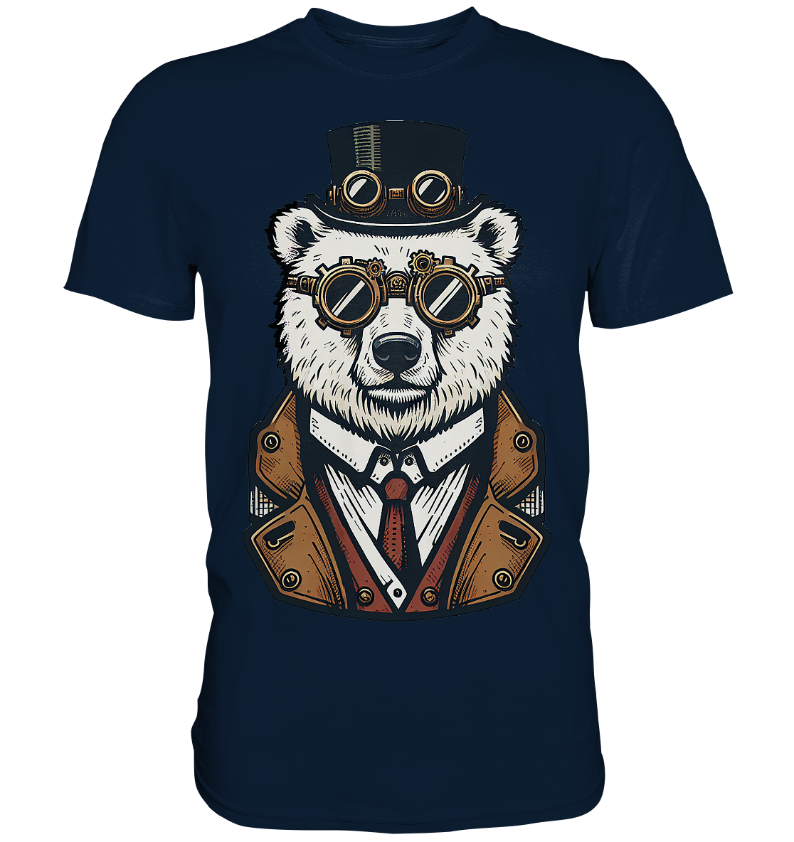 Eisbär Steampunk Polar Bear  - Premium Shirt