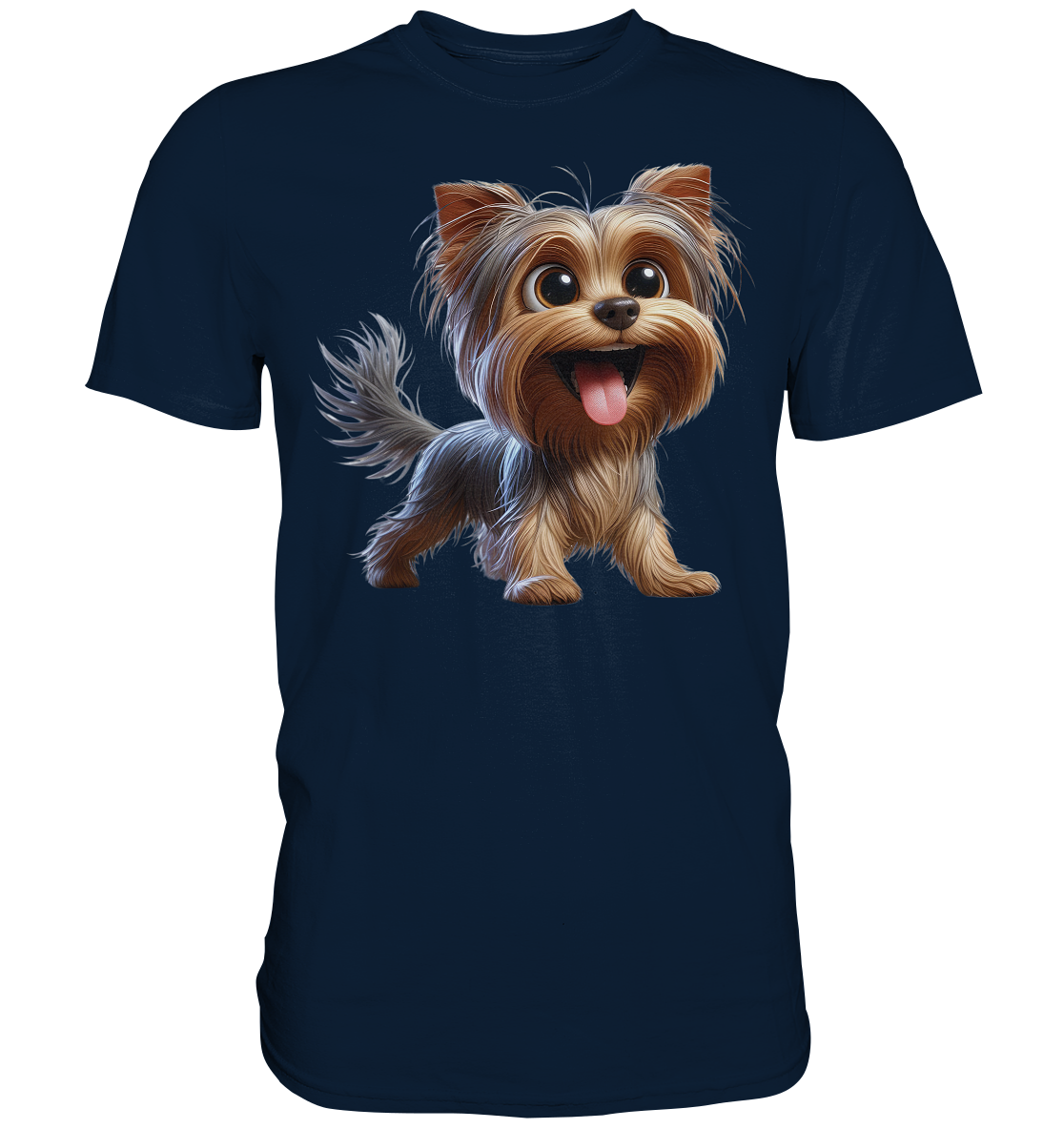 Yorkshire Terrier Cartoon - personalisierbar - Premium Shirt