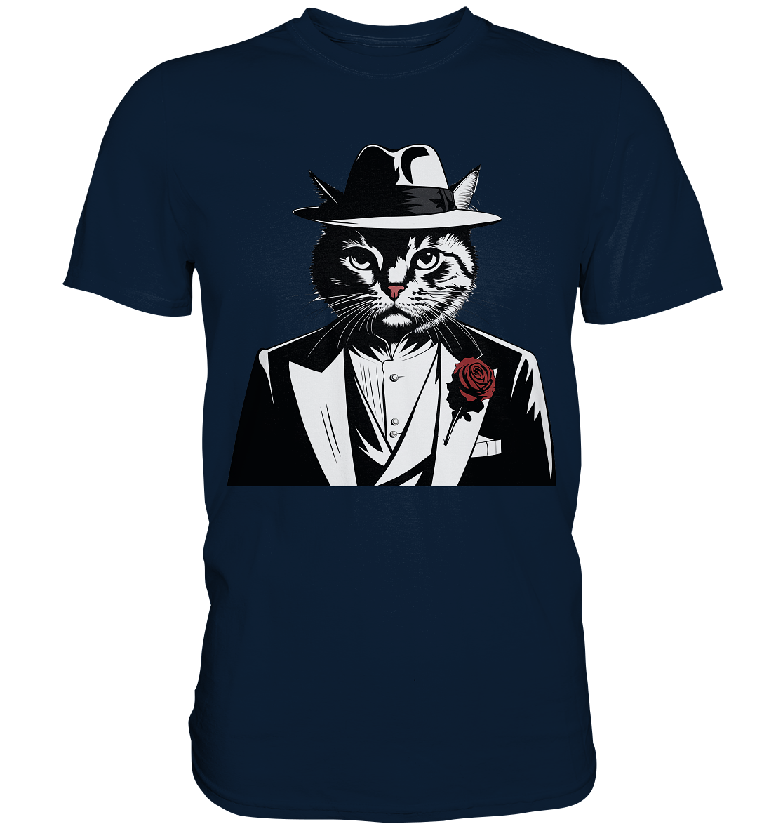 Catfather Katze Mafia - personalisierbar - Premium Shirt