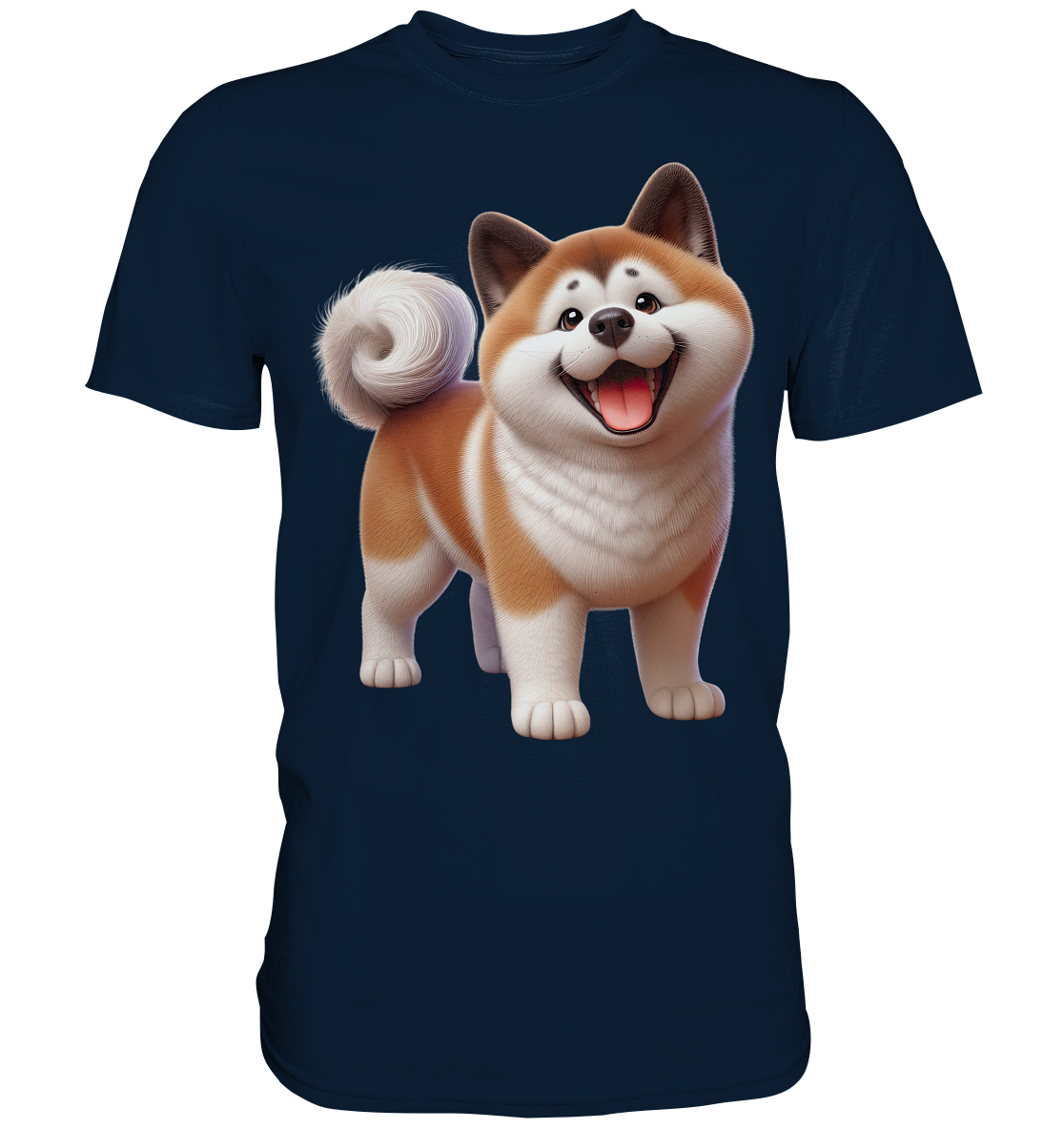 Akita Cartoon Hund personalisierbar - Premium Shirt