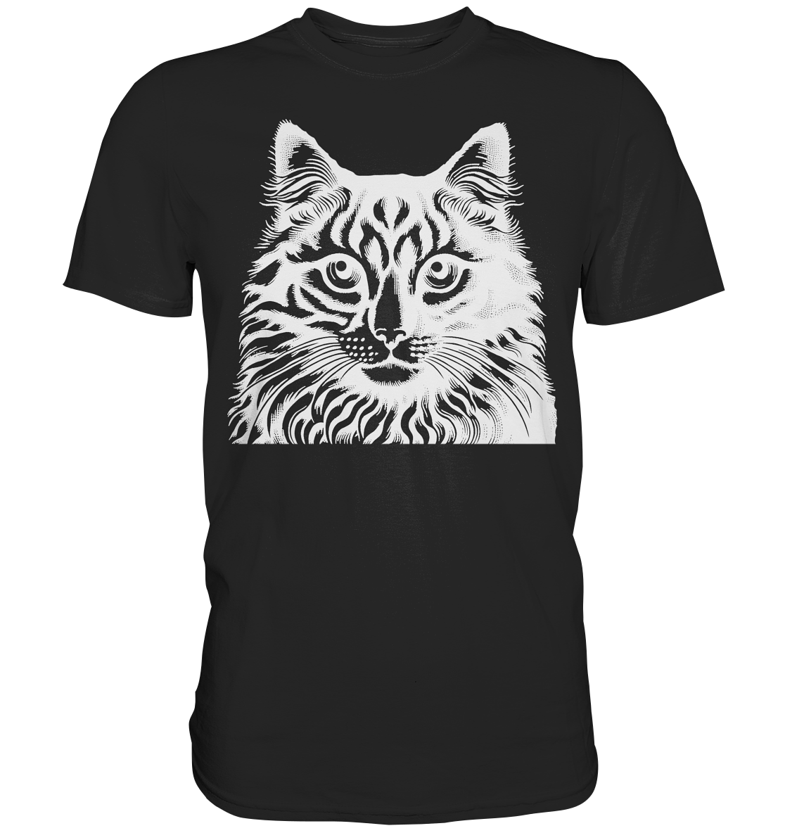 Katze Stempel - Premium Shirt