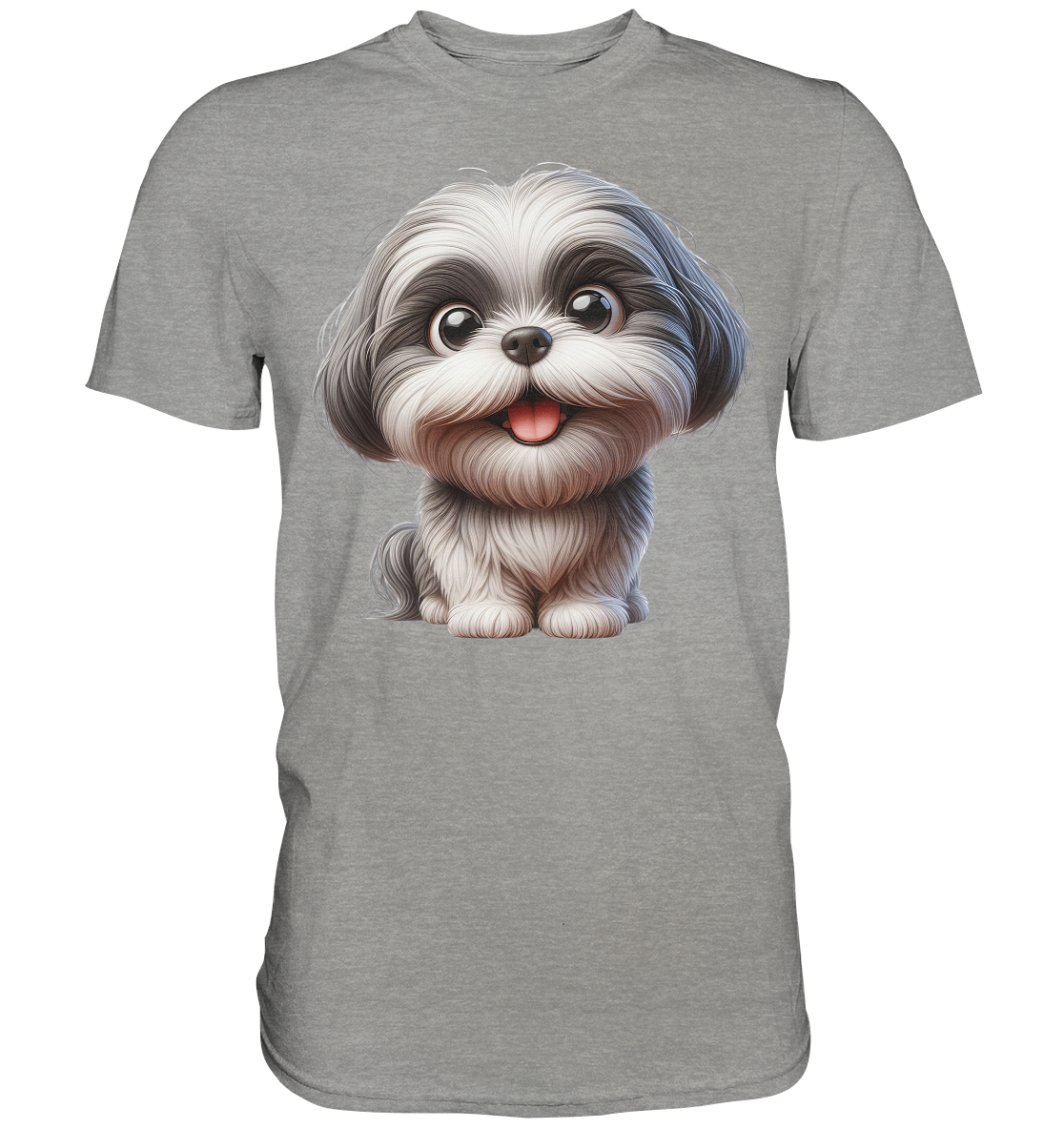 Shih Tzu Cartoon Dog - personalisierbar - Premium Shirt