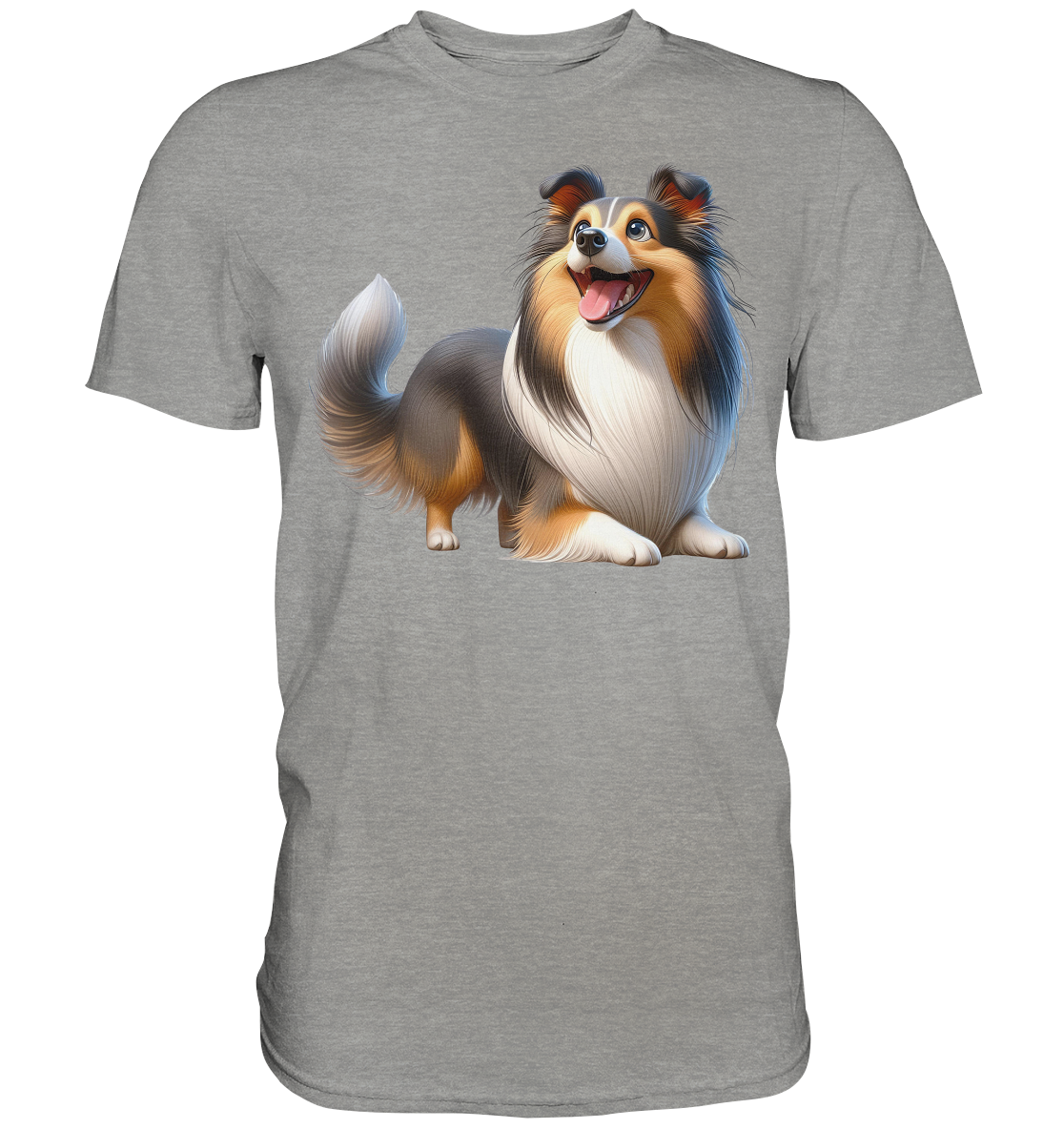 Shetland Sheepdog cartoon personalisierbar - Premium Shirt