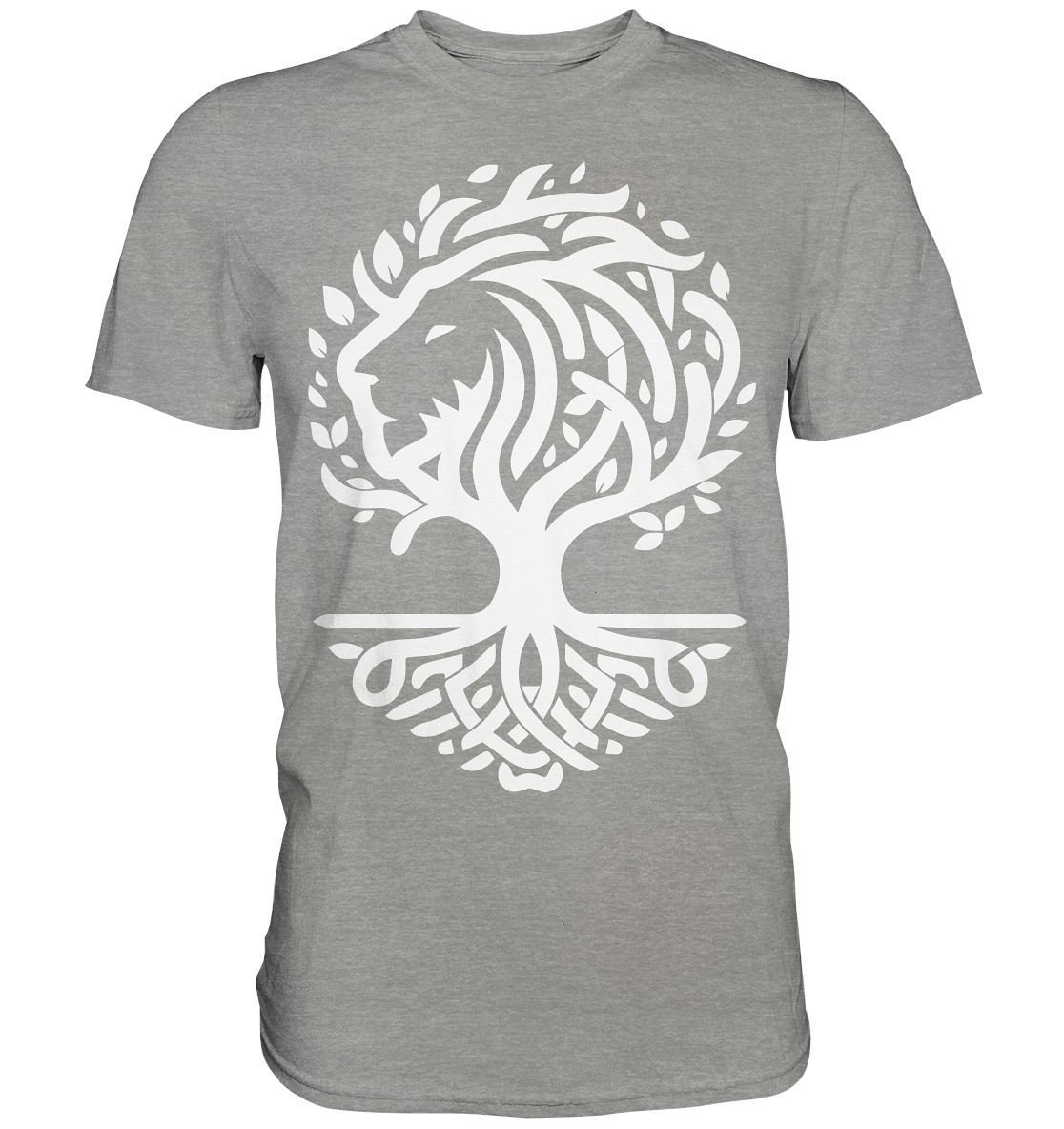 Keltischer Lebensbaum Löwe - Premium Shirt