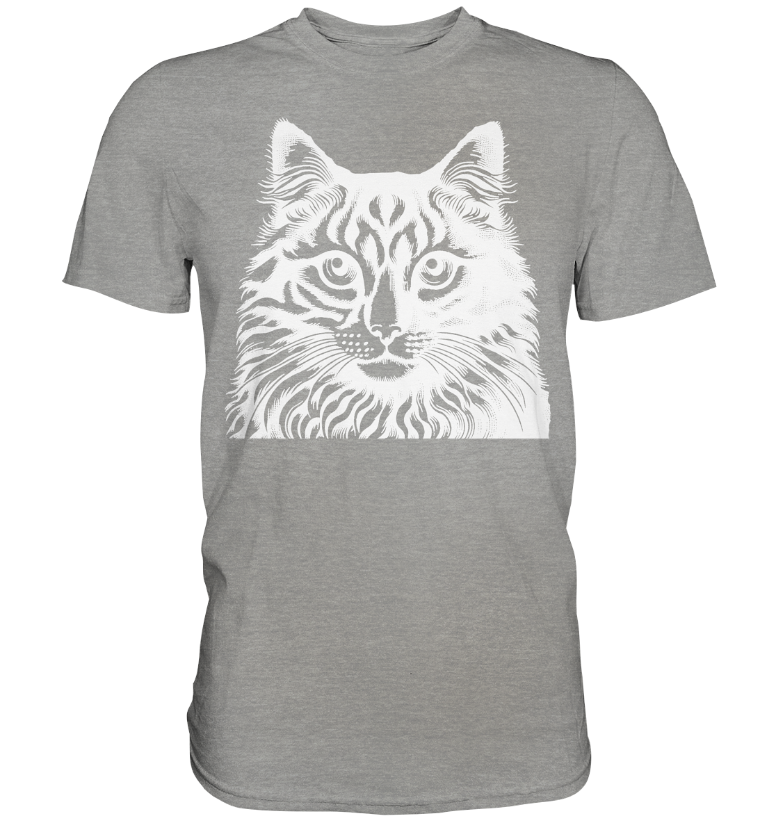 Katze Stempel - Premium Shirt