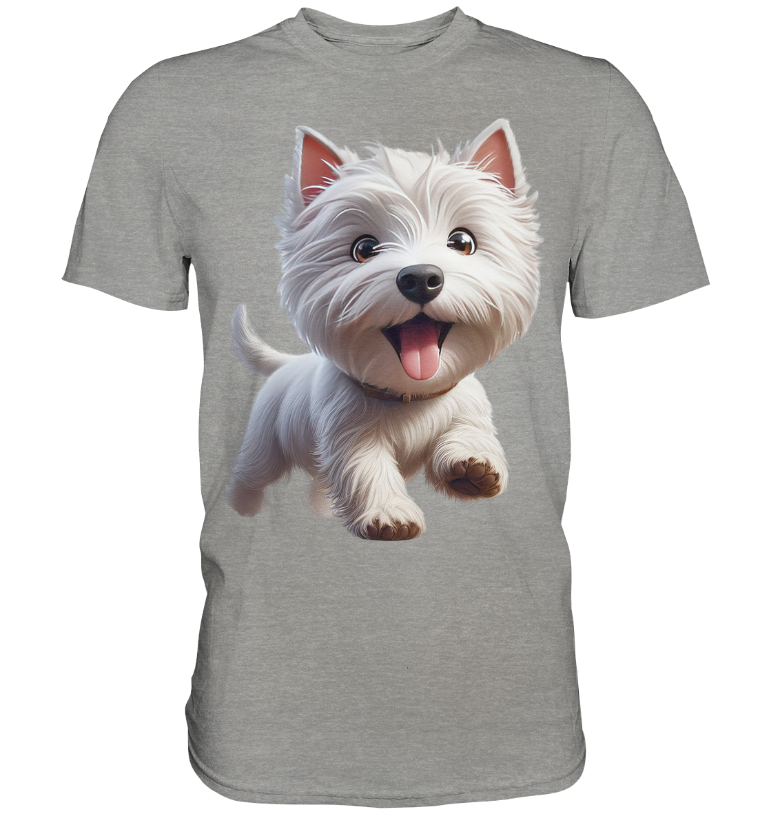 West Highland Terrier Catoon - personalisierbar - Premium Shirt