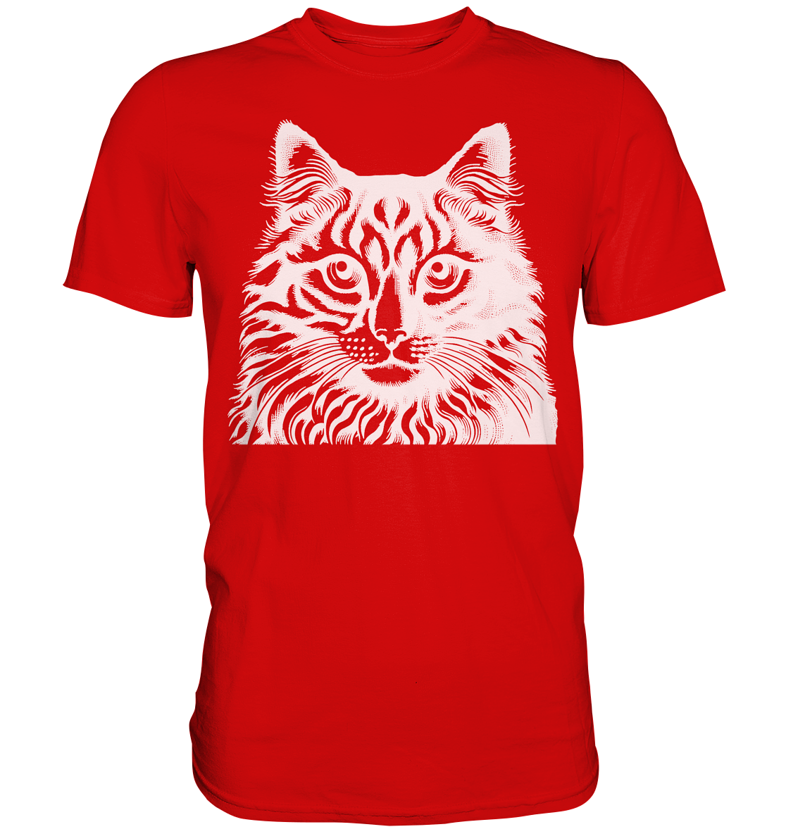 Katze Stempel - Premium Shirt