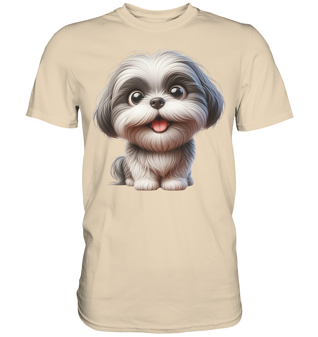 Shih Tzu Cartoon Dog - personalisierbar - Premium Shirt