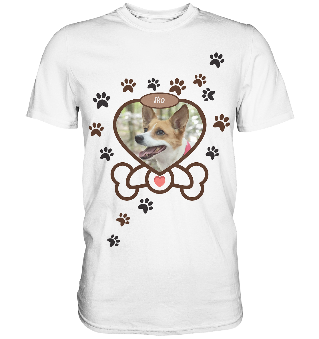 Heart & Bone Dein Hund als Star personalisierbar - Premium Shirt
