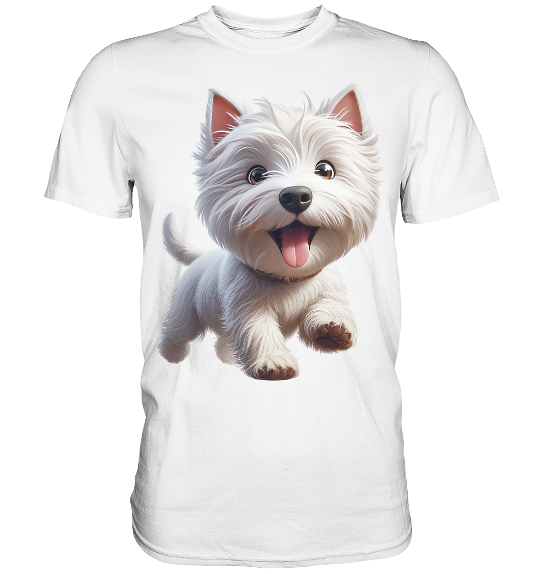 West Highland Terrier Catoon - personalisierbar - Premium Shirt