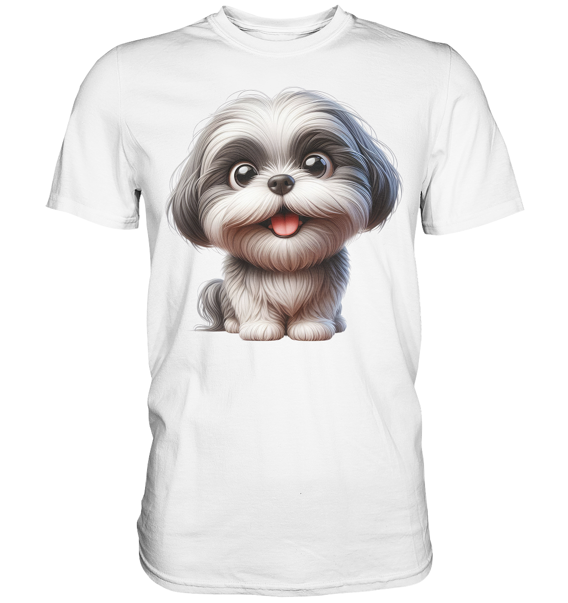 Shih Tzu Cartoon Dog - personalisierbar - Premium Shirt
