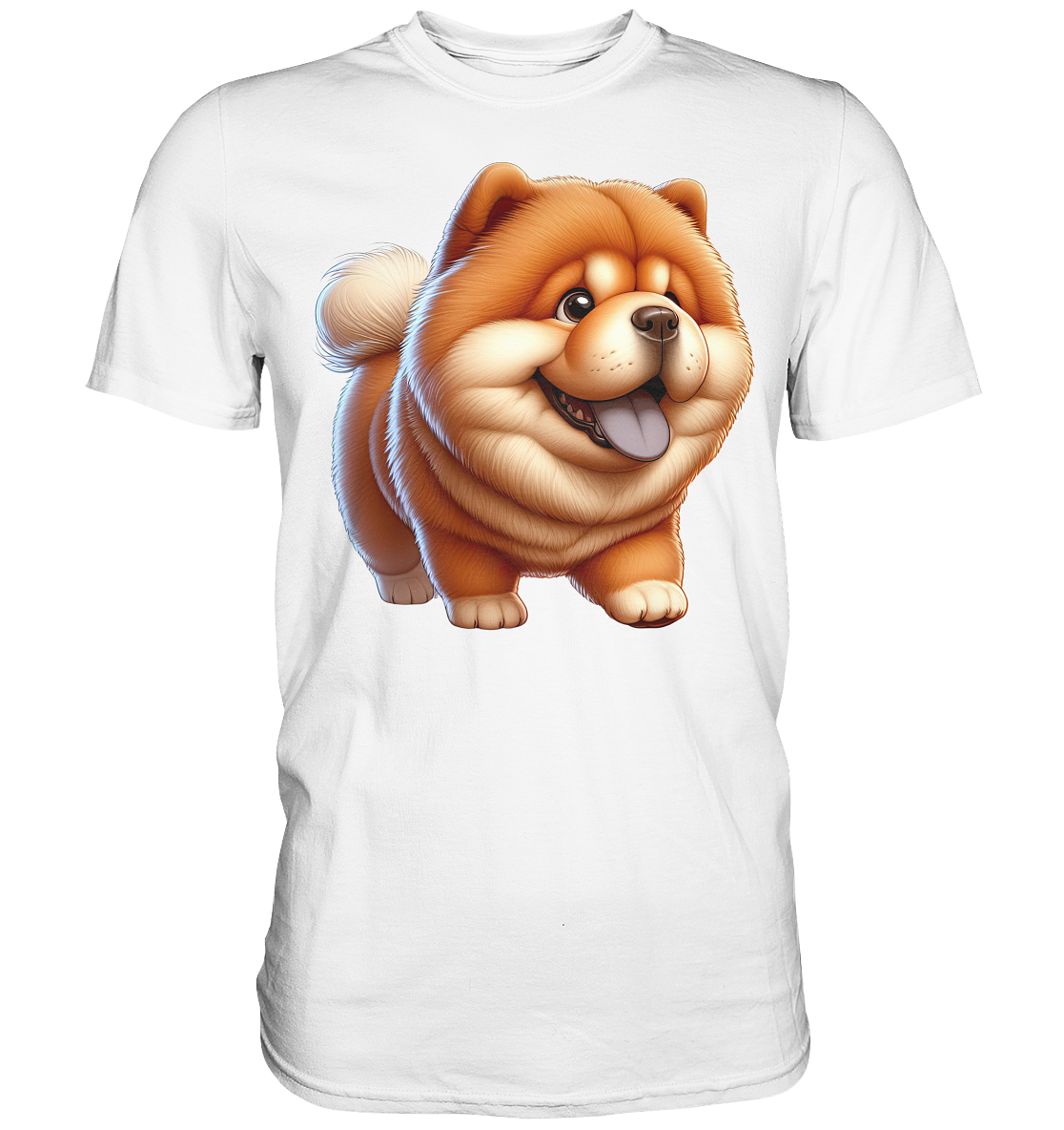 Chow Chow Cartoon Hund - personalisierbar - Premium Shirt