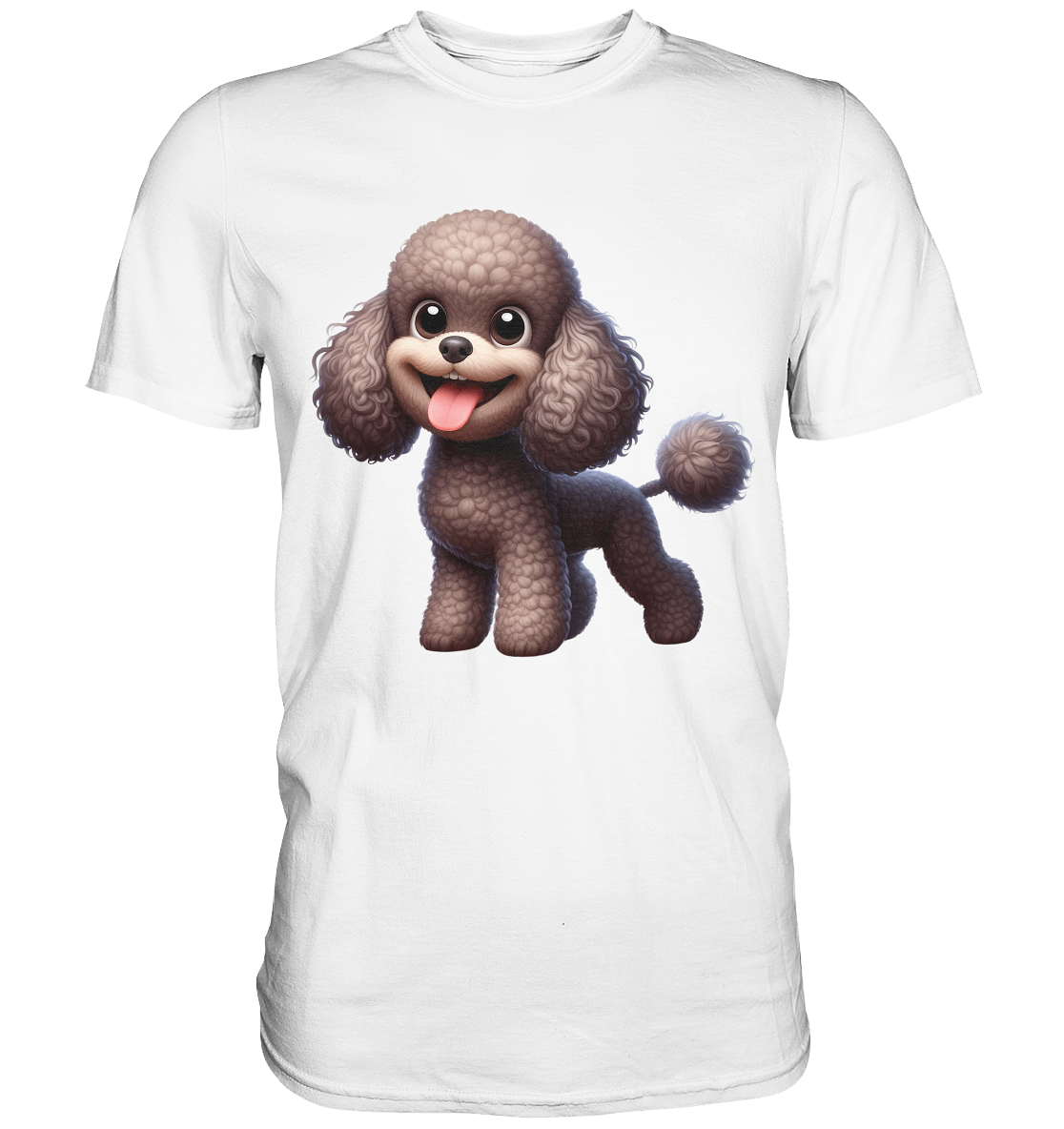 Pudel Comic - personalisierbar - Premium Shirt