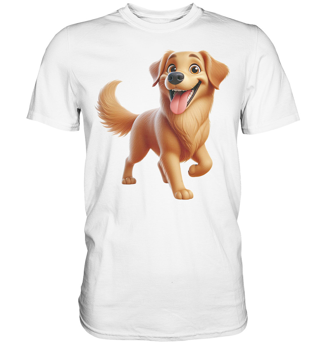 Golden Retriever Comic - personalisierbar - Premium Shirt