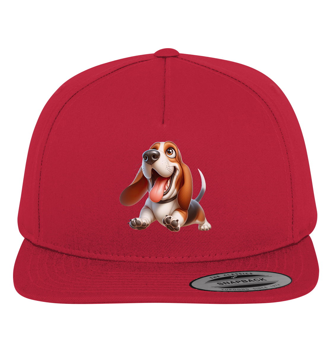 Basset Hound Cartoon personalisierbar - Premium Snapback
