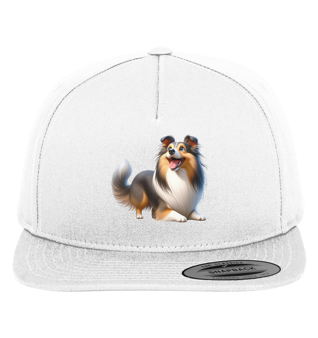 Shetland Sheepdog cartoon personalisierbar - Premium Snapback