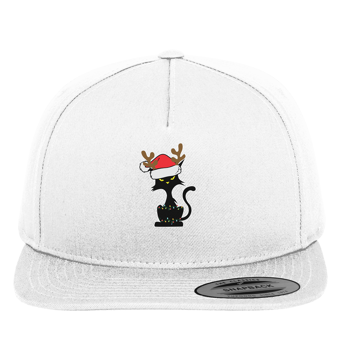 Grumpy Weihnachts Katze Cartoon - Premium Snapback