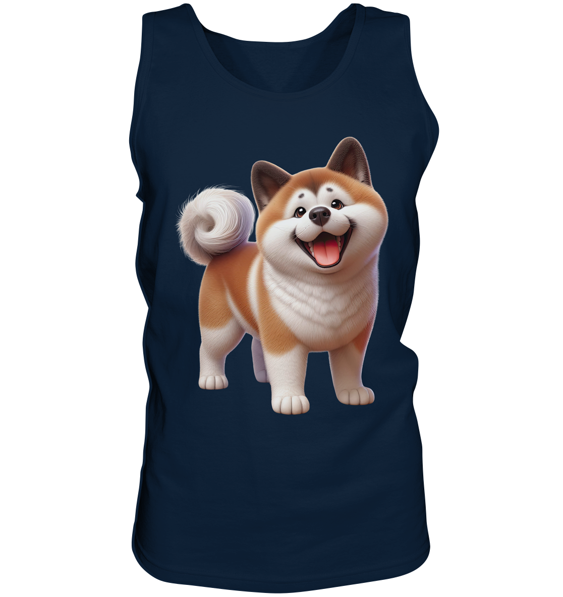 Akita Cartoon Hund personalisierbar - Tank-Top