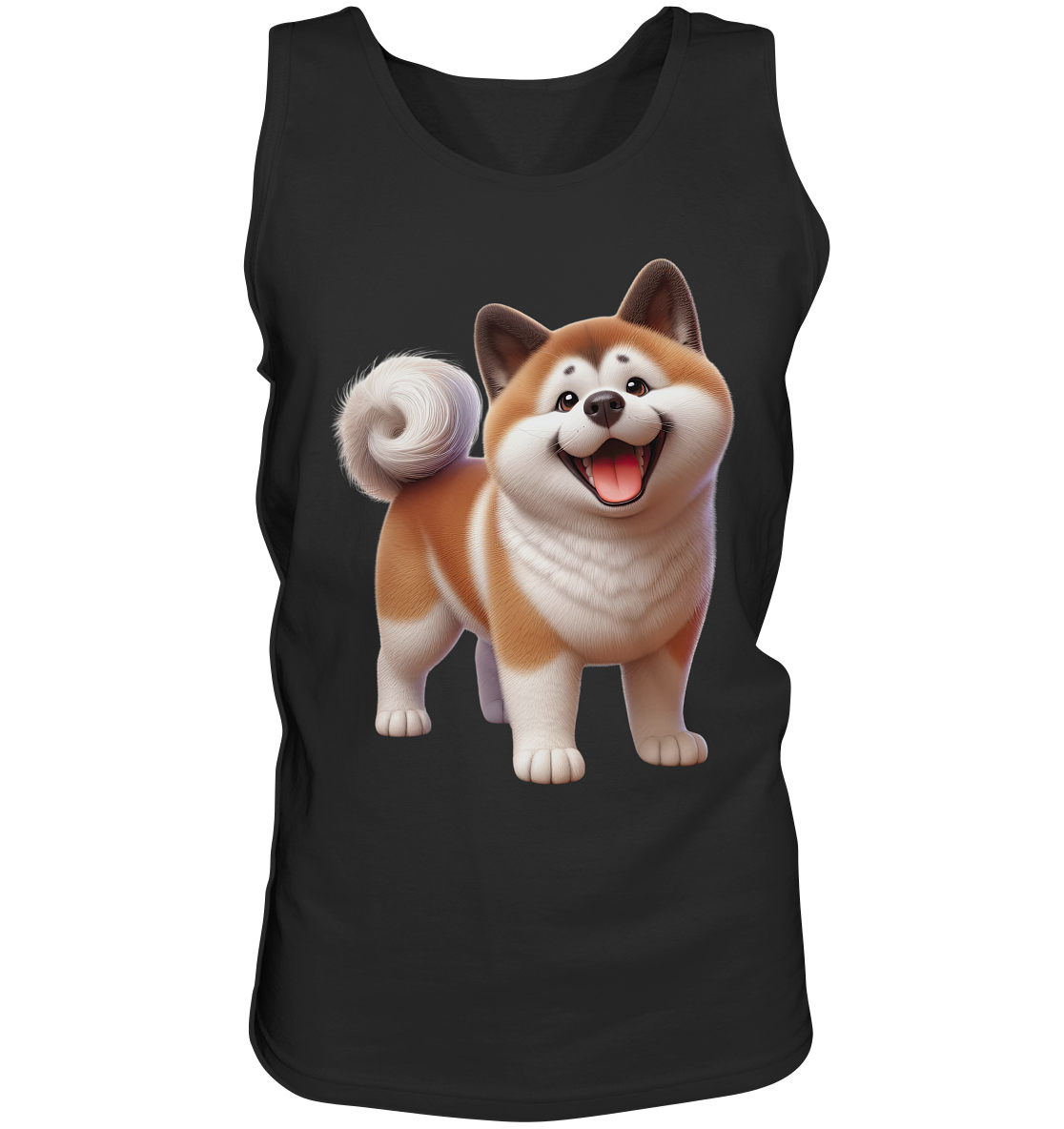 Akita Cartoon Hund personalisierbar - Tank-Top