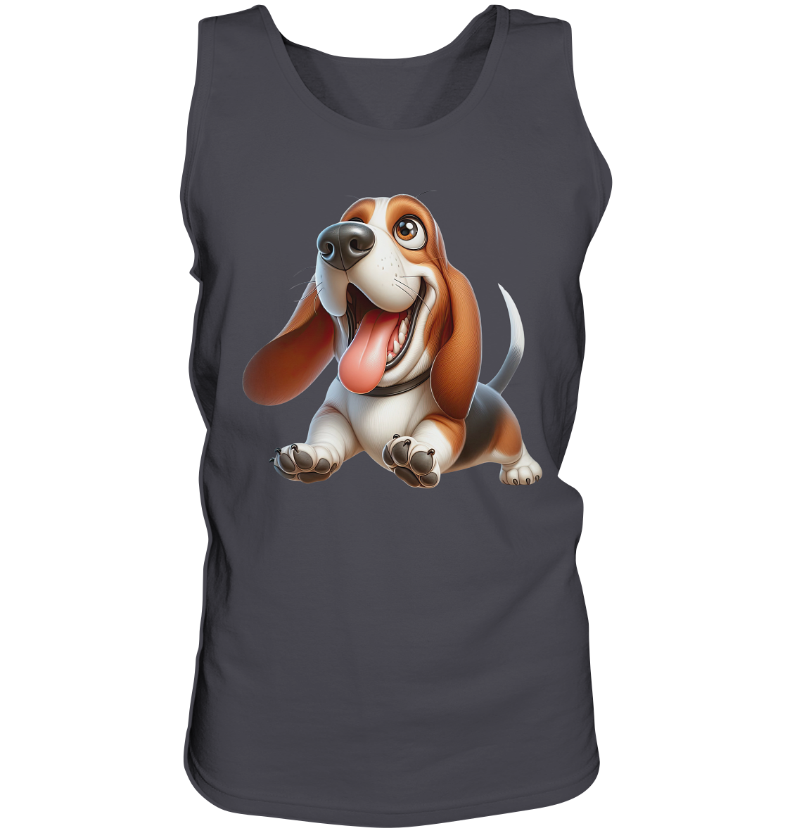 Basset Hound Cartoon personalisierbar - Tank-Top