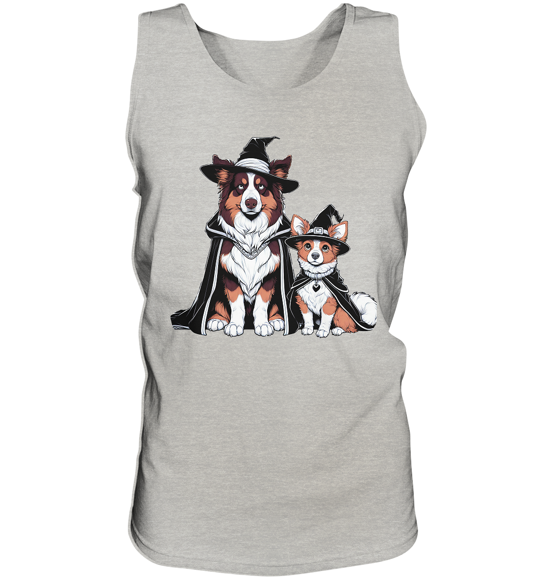 Halloween Wizard Hunde Terrier und Australian Sheppard  - Tank-Top