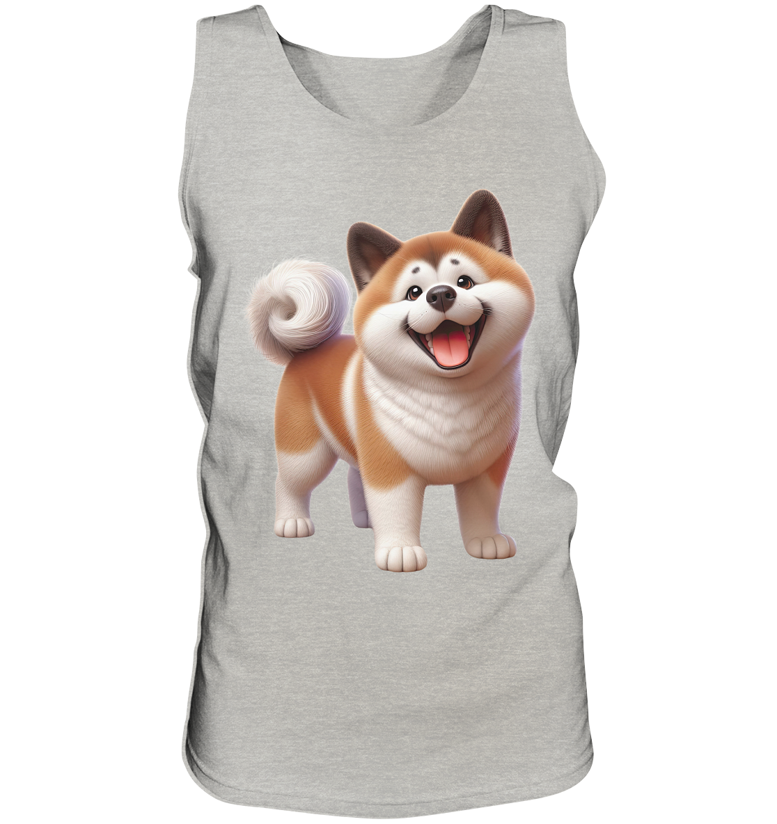 Akita Cartoon Hund personalisierbar - Tank-Top