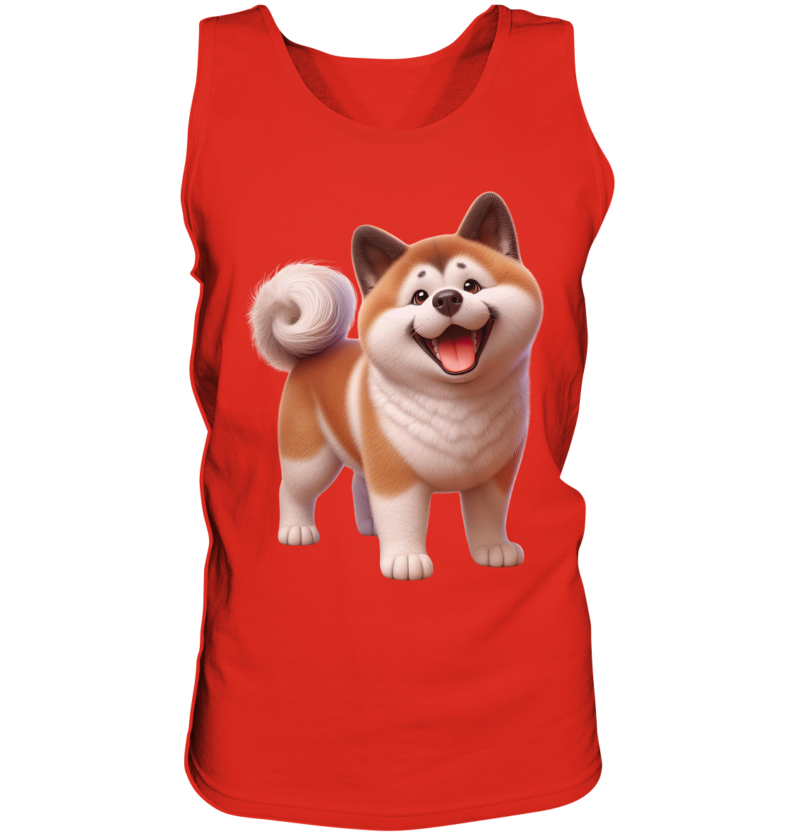 Akita Cartoon Hund personalisierbar - Tank-Top